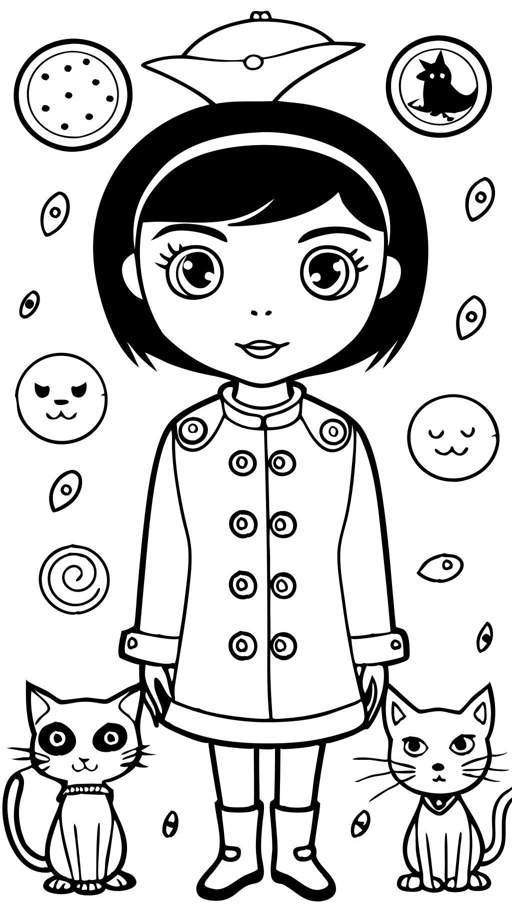 printable coraline coloring pages